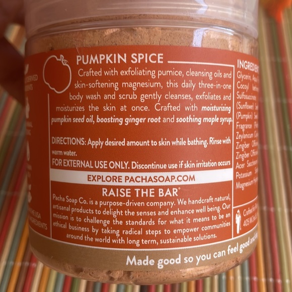 Pumpkin Spice Whipped Soap & Scrub - Picture 8 of 9